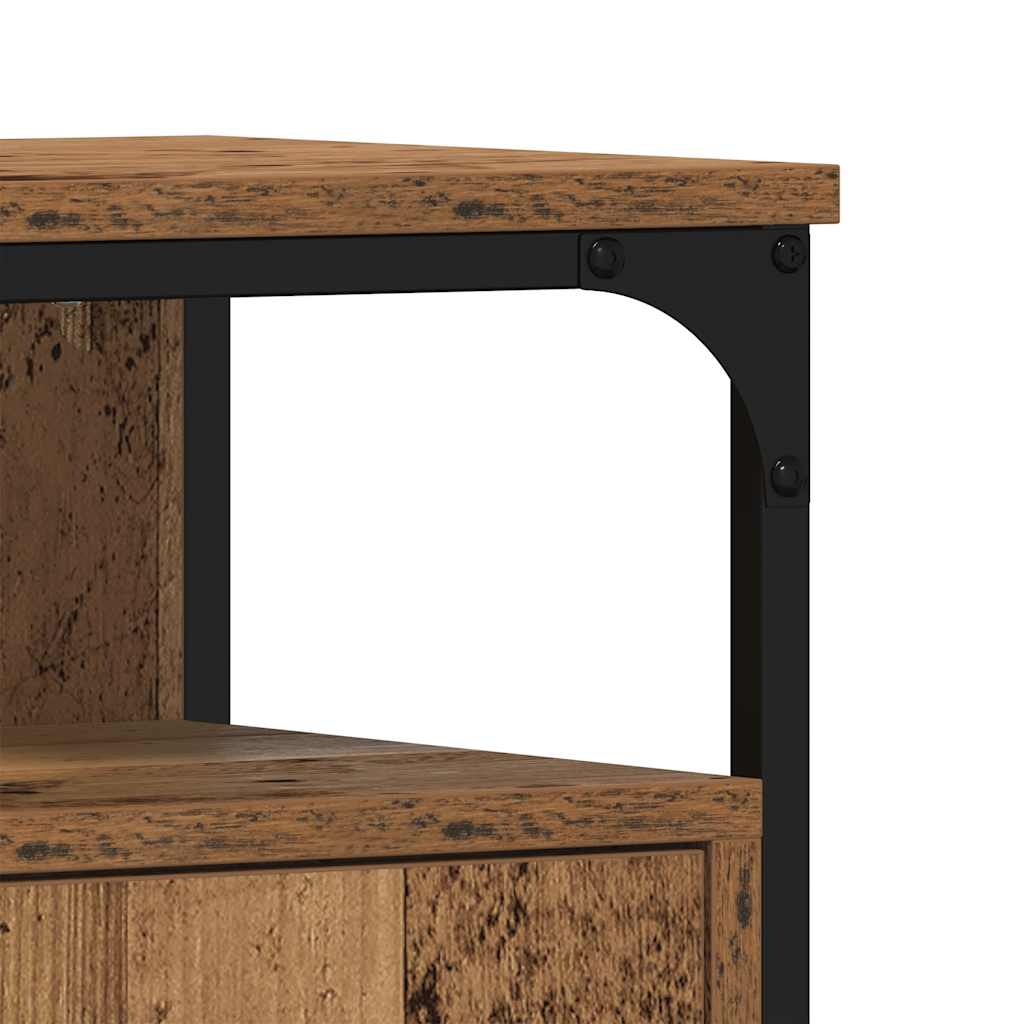 Washbasin Cabinet with Rustic Wood Look 60 X 30 X 60 Cm Engineered Wood