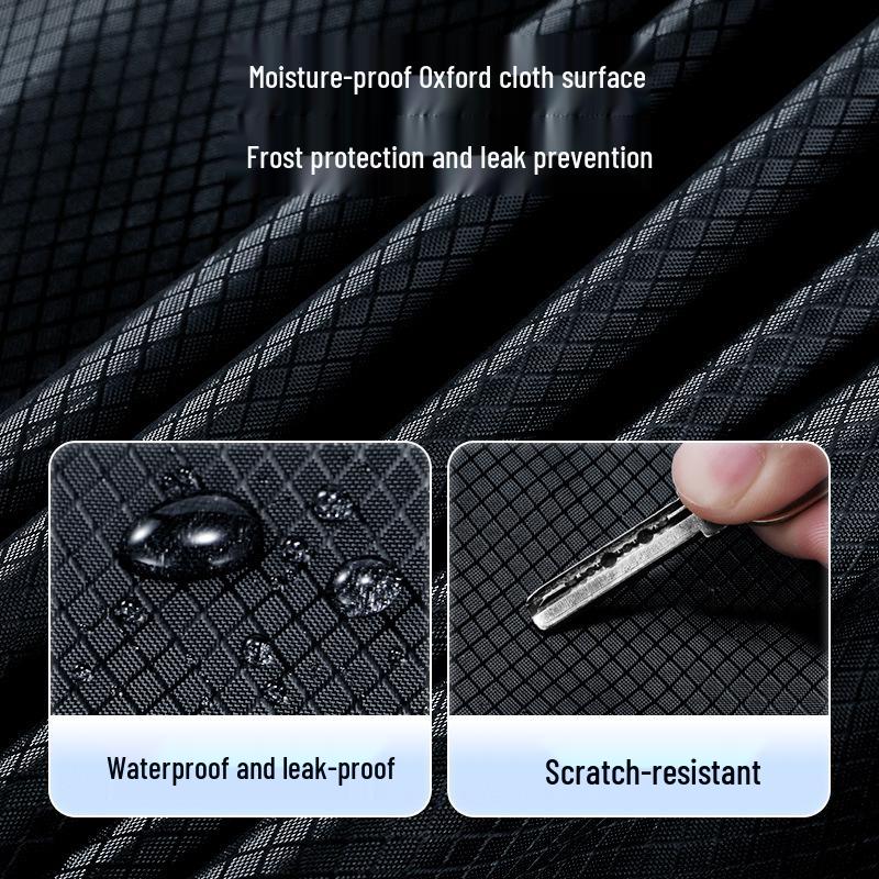 Oxford Cloth Car Snow Cover: Thickened Windshield Sunshade for Winter Frost and Anti-Freeze Protection