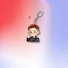 BTS Edgy Black Leather Jacket Cartoon Acrylic Keychain, Bangtan Boys Edgy Cartoon Figure Keyring, Kpop ARMY Fans Bag Charm