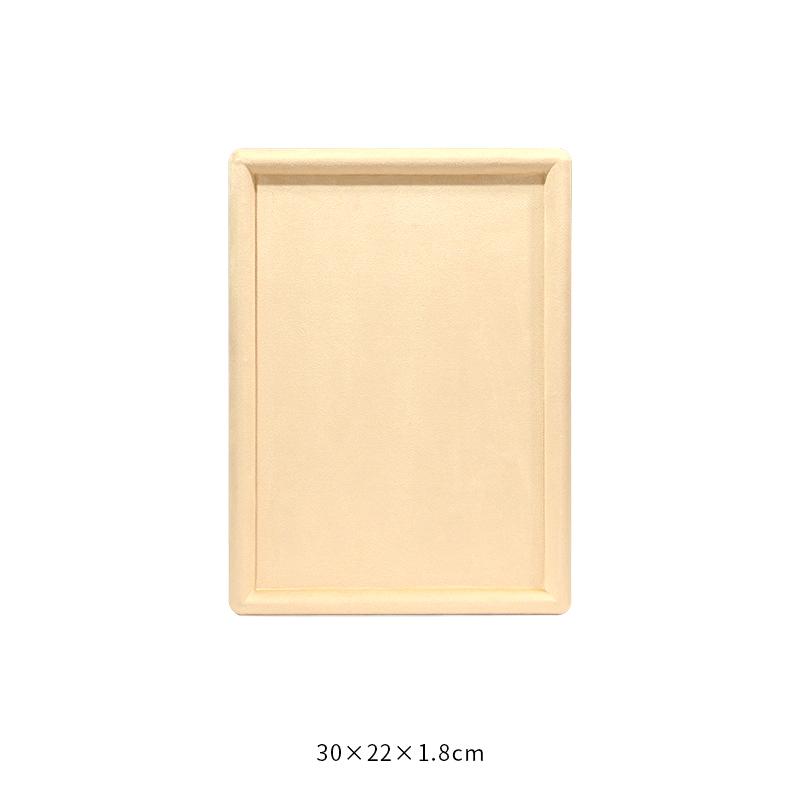 Fashion Jewelry Tray Show Stand Shop Organizer Velvet Solid Color Jewelry Display Tray Necklace Glasses Watch Display Props
