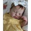 19" Yellow Floral Ruffle Sleeve Bodysuit for LOULOU Reborn Doll