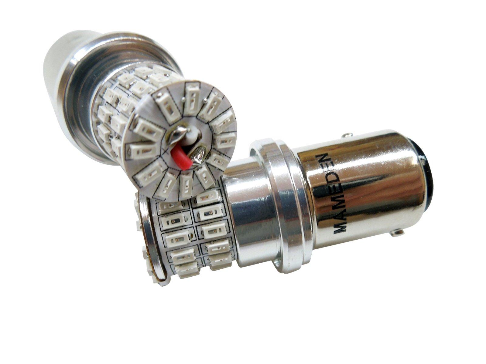 

MAMEDEN S25 Double LED MIRA-SMD Red Tail Lamp/Brake Lamp BAY15d Red