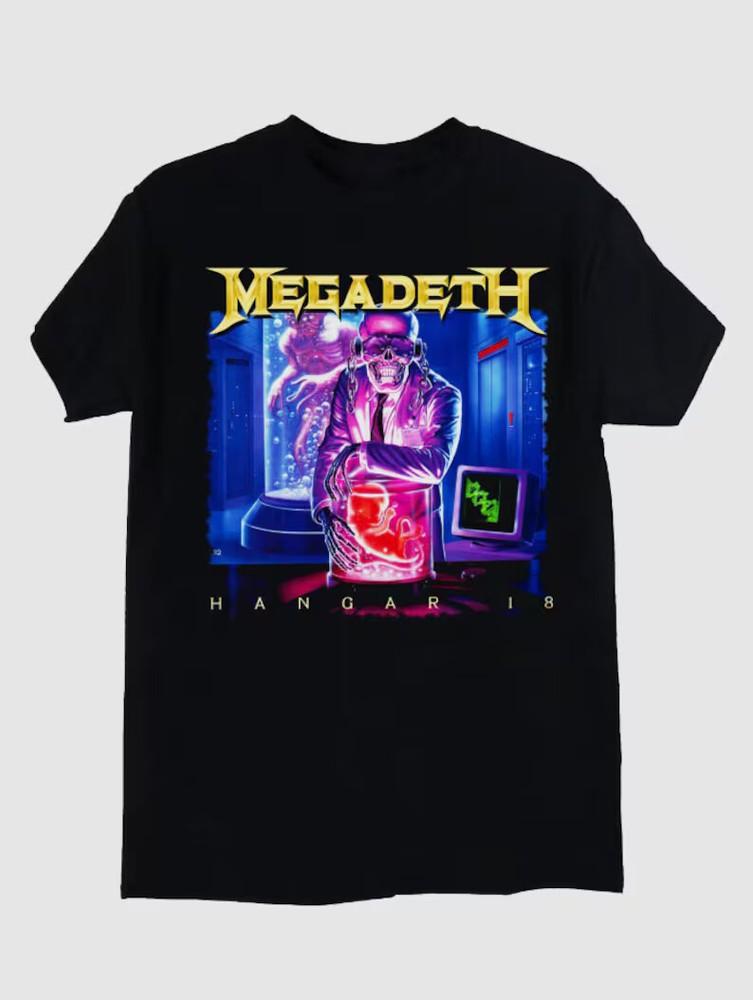 Megadeth Hangar 18 T-Shirt, Retro Vintage Tour Concert Tee, Megadeth Shirt Unisex T-Shirt S