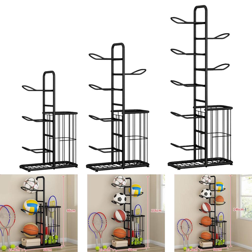 Sports Equipments Storage Rack,Innovative Indoor Vertical Display Stand for