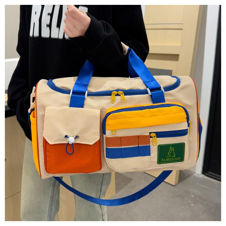 Men's and Women's Large Capacity Crossbody Handbag for Travel and Fitness with Dry/Wet Separation