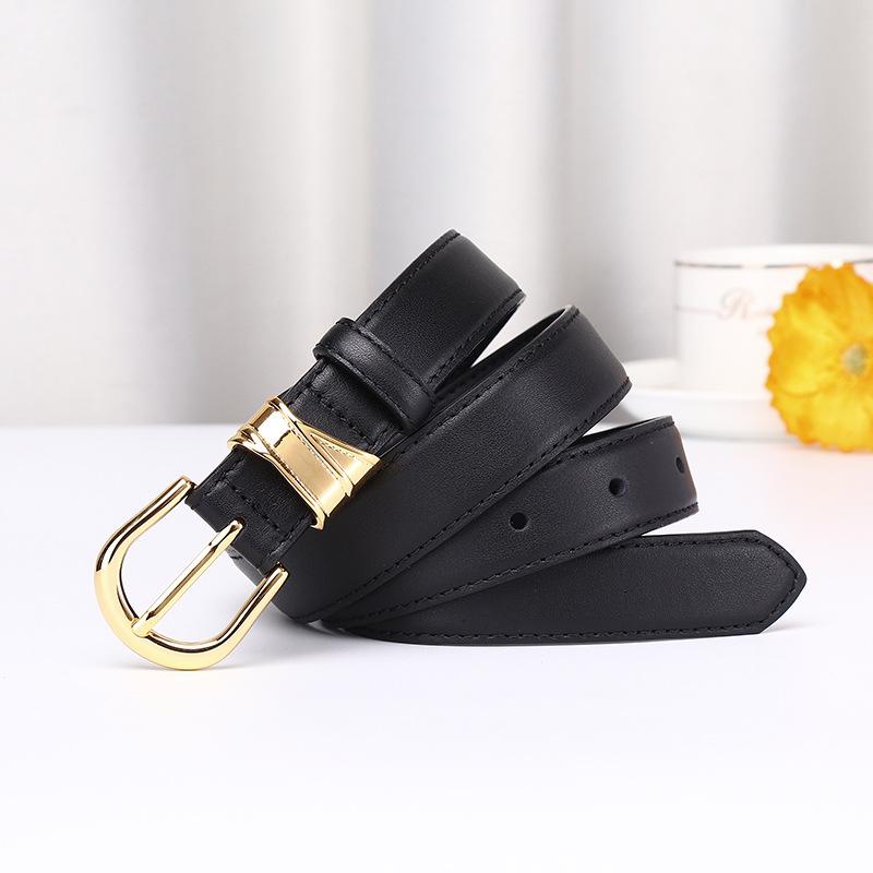 Стильный, простой и модный женский кожаный ремень, универсальный, с высококачественной пряжкой-булавкой, повседневный ремень для джинсов, женский 95cm