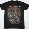 Vintage Disturbed Band Black Short Sleeve Cotton All Size Shirt Unisex Unisex T-Shirt