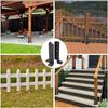 Adjustable Deck Post Anchor Bracket 2pcs Set Suitable for 1.5x1.5-2x2-2x4-4x4 Posts Heavy-Duty Metal Support for Wooden Fences and Gazebos