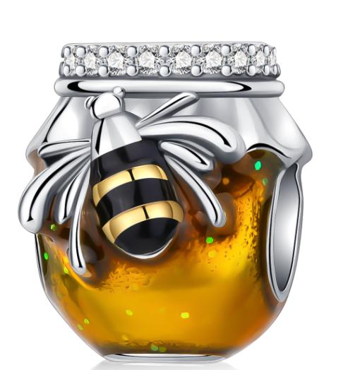 New Original Copper Bee Charms Honey Earrings Ring Beads Pendants Fit Bracelet Necklace Diy Jewelry Gift