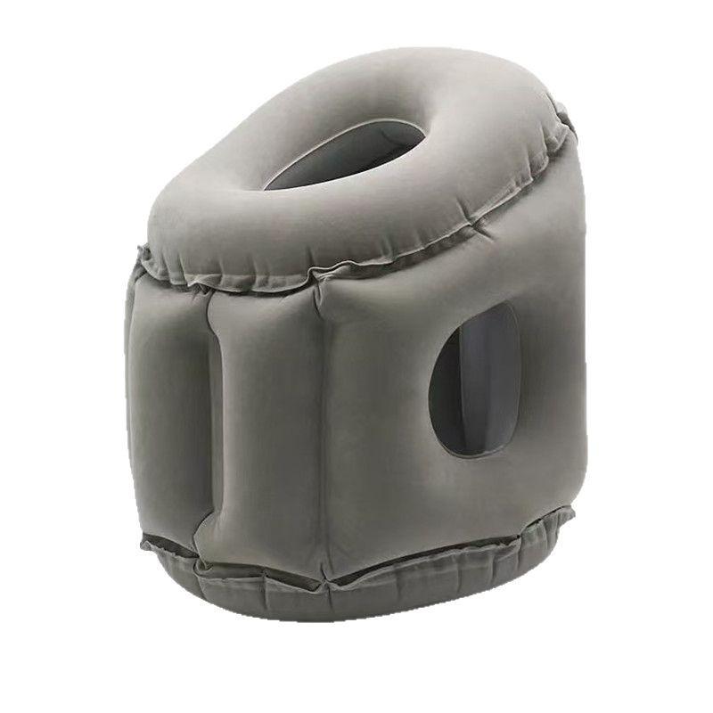Inflatable Face-Down Travel Nap Pillow for Trains and Office
