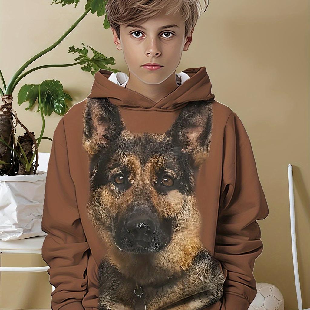Kids Clothes Boys Hoodies Long Sleeve Funny 3D Dogs Print Children Spring Fall Clothes Casual Stylish Outdoor Boy Clothes Tops