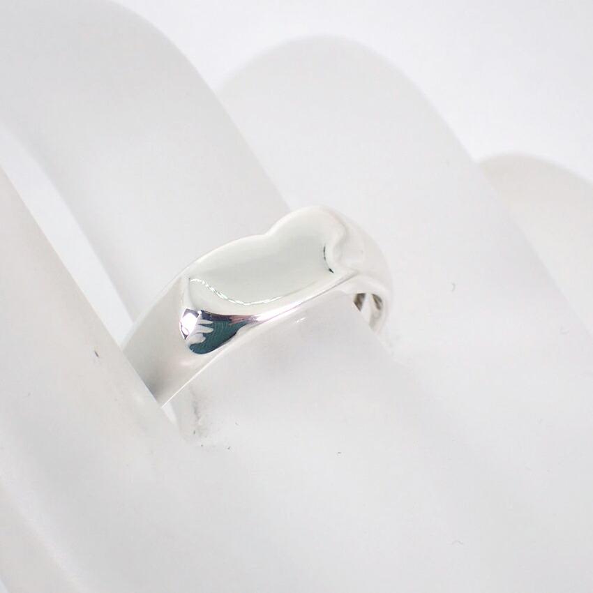 [Pre-owned] TIFFANY 925 Signet Heart Ring / Size 18 / j54-7