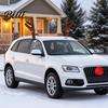 Weihnachtsparty Auto Zubehör Rentiergeweih mit Roter Nase, Plüsch Fahrzeug Dekoration Lustiges Außen Kit Glöckchen Band, Festliches Auto für Feiertage