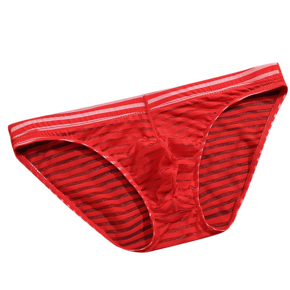Buy Men's Striped Seamless Panties Underwear Ice Silk at affordable