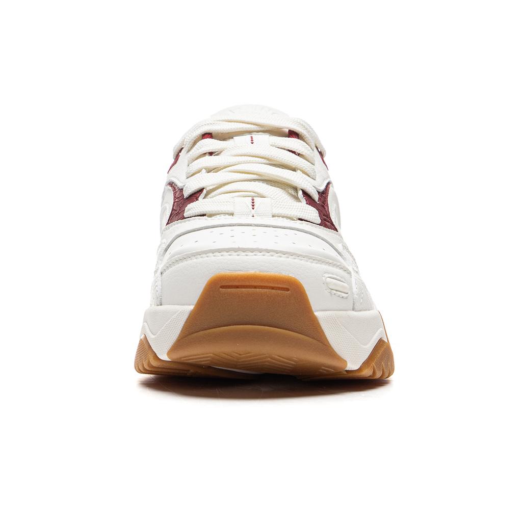 New LiNing Tianji 3 Slip Resistant, Abrasion Resistant, Lightweight Low Top Skateboard Shoes Women's White Red AGCU432-1