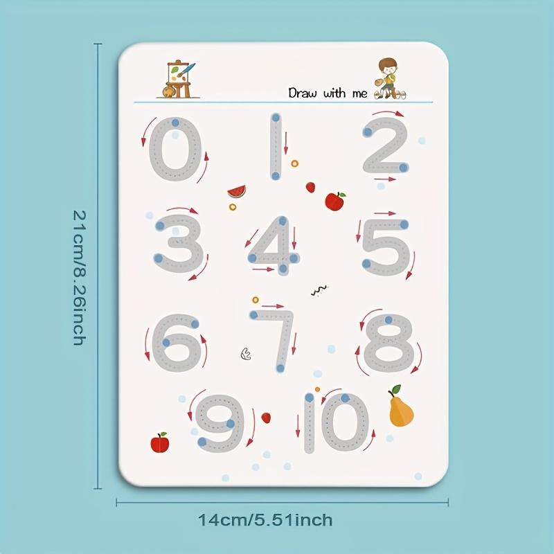 Set of 32 Reusable Educational Practice Book, Erasable Writing Tracking Pad, with Control Training and Enlightenment Exercises for Ages 3-6