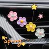New Car Air Conditioning Vents Creative Ornaments Colourful Crystal Daisy Shape Handmade DIY Resin Accessories Auto Interiors