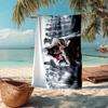 Ultra-Soft Beach Towel with Assassin's Creed Theme,Ideal for Pool - Camping, Diving - Perfect Travel Essential, Vibrant Beach Towel.