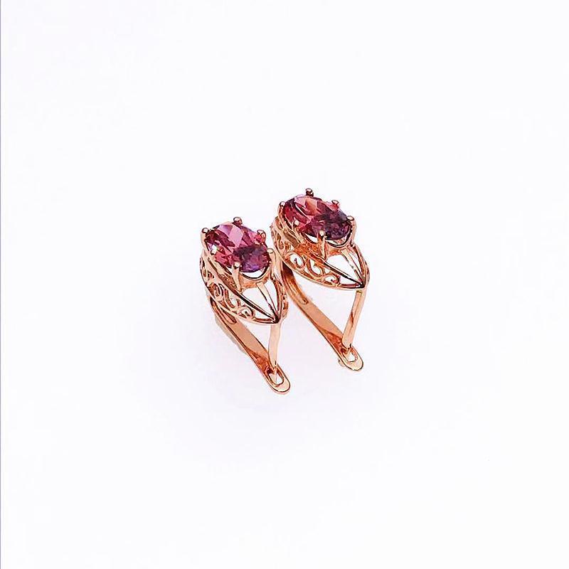 Purple Gold Color Gold Fashion Personality Temperament Rose Gold Plated Inlaid Smoke Zircon Pendant Collarbone Chain