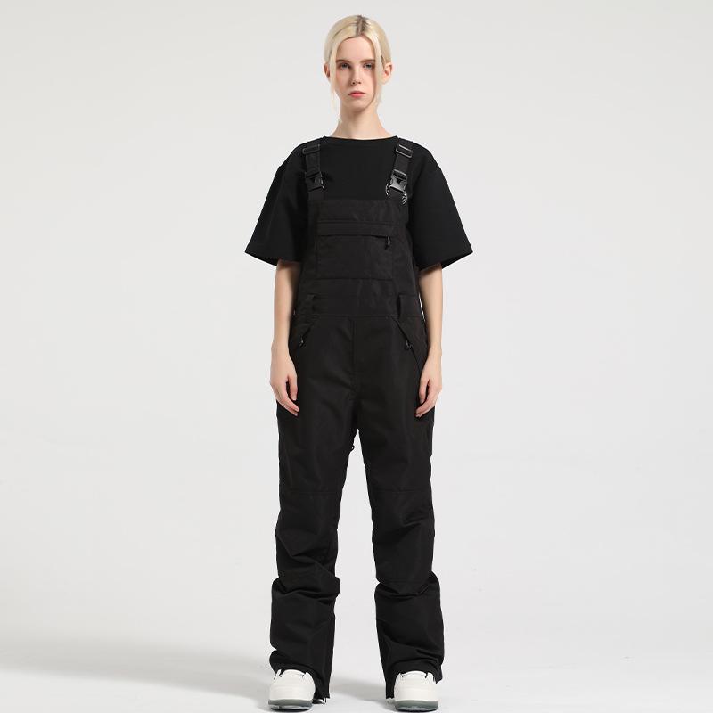 Women's Winter Waterproof Ski Overalls: Windproof, Wear-Resistant, One-Piece Snowboard Pants