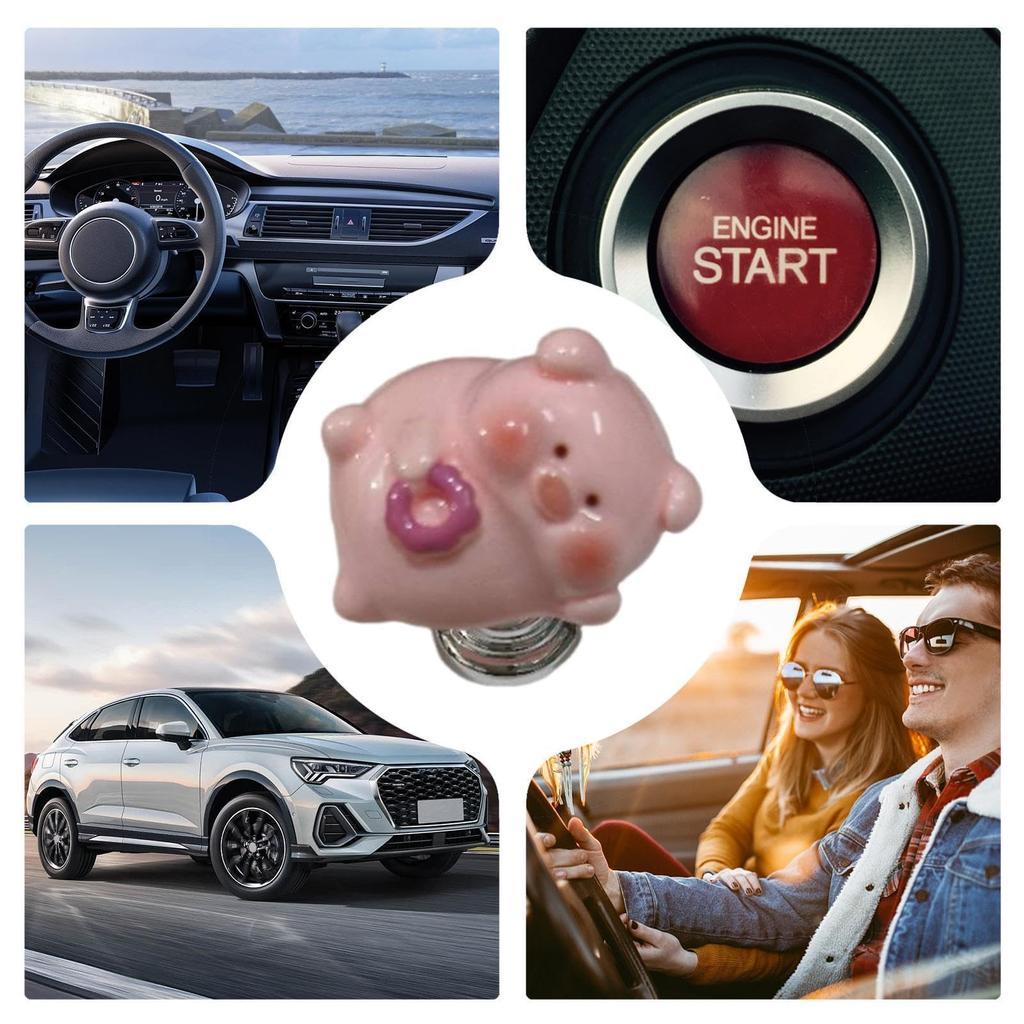 Engine Start Button Cover, Push Start Button Cover - Cute Animal Push Start Protector