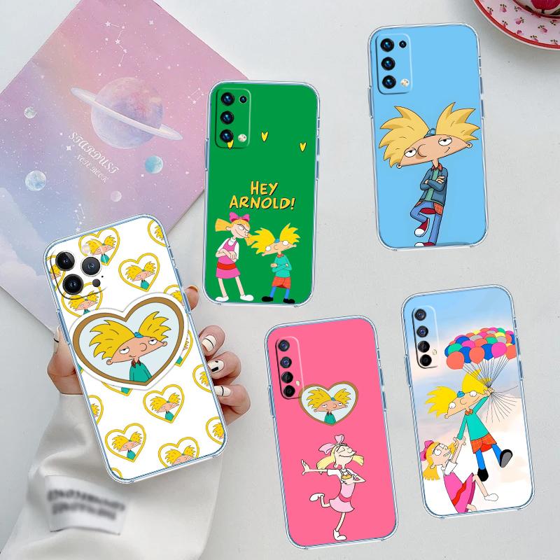 S-Special Art Hey A-Arnold Transparent Phone Case for Motorola Moto G7 G8 G9 G84 G85 G73 G24 G15 Z2 Play Power Plus