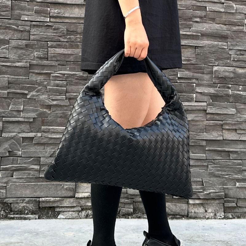 Handwoven Leather Tote Bag Women Large