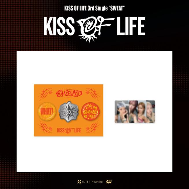 Pre-order KISS OF LIFE SWEAT Metal Can Badge