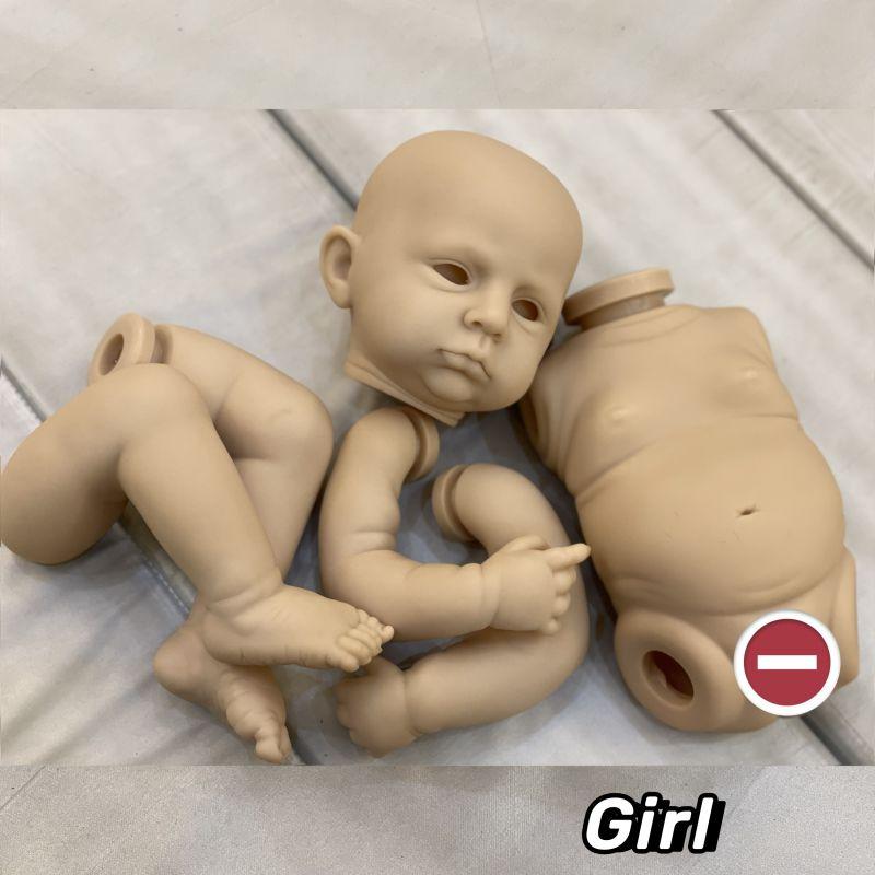 18-20palcový Cameron Reborn chlapec a dívka Celotělový měkký vinyl s 3D malovanými žilkami Viditelné realistické skutečné znovuzrozené panenky a sady nenabarvených panenek