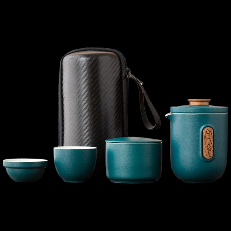 WoDing JianShan Portable Travel Ceramic Tea Set