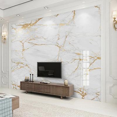 Fototapet Modern Marmură Albă Fototapet Marmură Aurie Sufragerie Dormitor Decor Mural