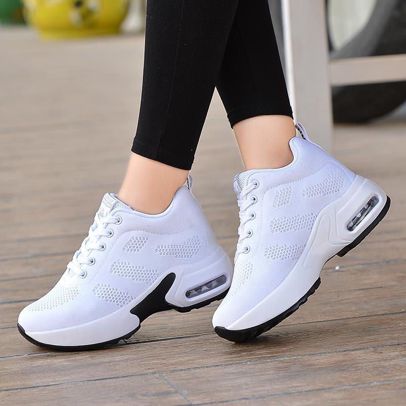 Women's 2020 Fly-Knit Height-Increasing Casual Sneakers