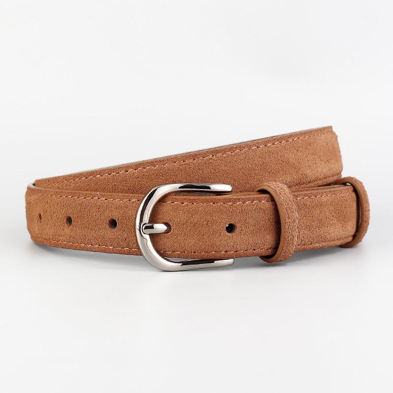 Leather Belt For Women With Zinc Alloy Buckle Stylish Casual And Office Wear