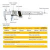 Electronic Digital Vernier Caliper Depth Gauge 150mm 0-6" Inch/Metric Conversion