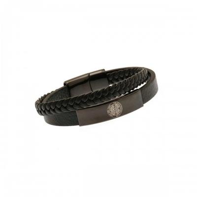 Leather Crest Bracelet