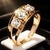 New Stainless Steel Jewelry Fashionable and Minimalist Ring with Diamond and Cubic Zirconia Accents, a Luxurious Crown Ring