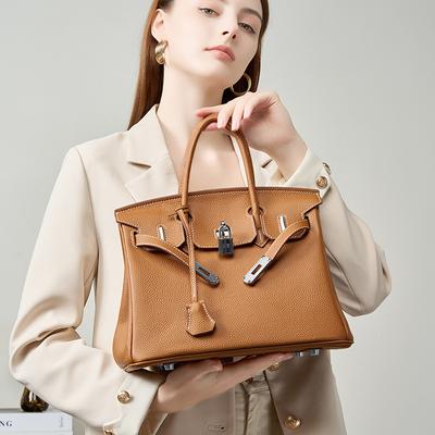 Togo Leather Bag Hot-selling Women's Bag First Layer Cowhide Leather Women's Large-capacity Niche High-end Handbag