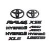xzlhg9 Overlays NEW 2019-2024 Suitable for Toyota Rav4 XLE XSE AWD Hybrid Matte Blackout Emblems Kits