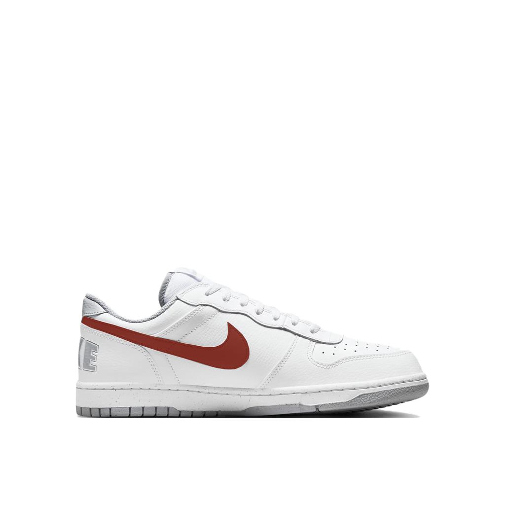 Nike Big Abrasion Resistant Low Top Skateboard Shoes Men's White Red 355152-106(Team1180-)