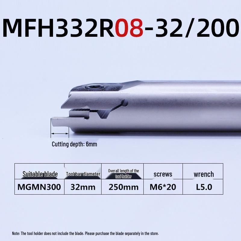 Inner Hole Face Grooving Tool Holder MFHR/L Flat 320/420/325/425 Groove Tool, Spring Steel