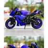 1/10 Yamaha YZF-R1 Alloy Die Cast Motorcycle Model Vehicle Collection Sound and Light Off Road Autocycle Toys Car