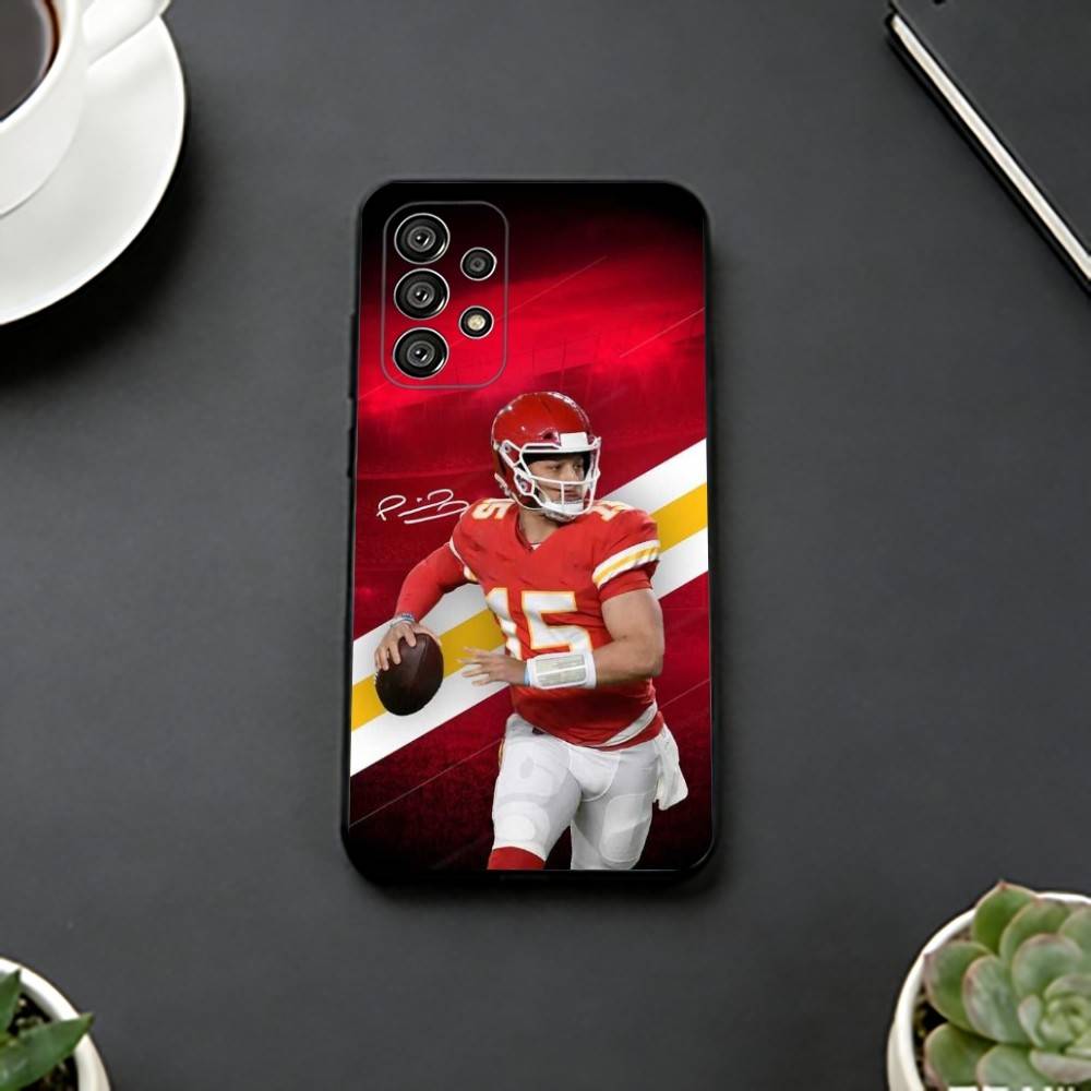 

American Football Patrick M-Mahomes Phone Case For Samsung S25,S24,S21,S22,S23,S30,Ultra,S20,Plus,Fe,Soft Silicone Black Cover Samsung S20plus5G