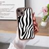 South East Asia Black and white zebra pattern mobile phone case for iPhone16 premium protective case Apple 17 silicone soft case