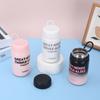 Small Round Cover Thermos Flask Cup Simple Letter Design Cute Handy Mini Pocket Cup Student Children Water Cup