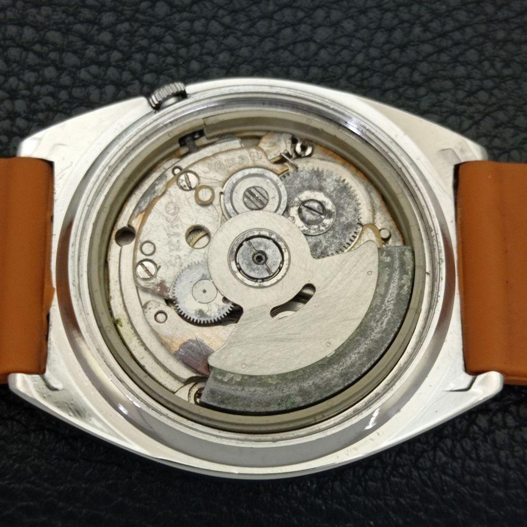 JAPAN VINTAGE SEIKO 5 AUTOMATIC 7009A MENS ARABIC SILVER DIAL WATCH a702446-5 R124-a702446