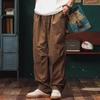 Pantaloni Cargo da Uomo da Campeggio All'Aperto Stile Giapponese Estivi Vestibilità Ampia Pendolarismo Alpinismo Pantaloni da Paracadutista Gamba Dritta