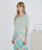 SINOON Puff Ruffle Knit Pullover (Mint)