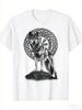 Unisex Pure Cotton Viking Wolf Celtic Knotwork Norse Mythology Tshirt Black Casual Tee For Hiking Outdoor Activities Gym