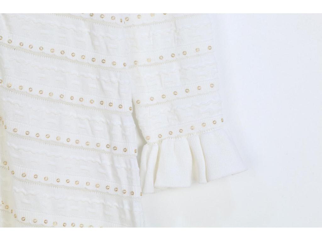 French-Inspired Elegant V-Neck Long-Sleeve Knit Dress - Spring & Autumn Collection for Women