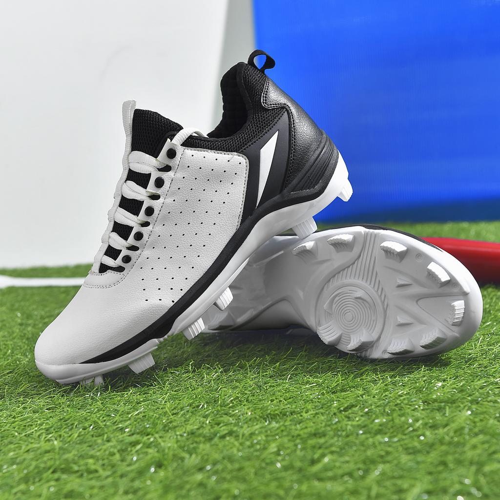 Men's Baseball Shoes Training Long Spikes Softball Shoes Non-slip Cleats And Turf Softball Sneakers Beginners Baseball Sneakers